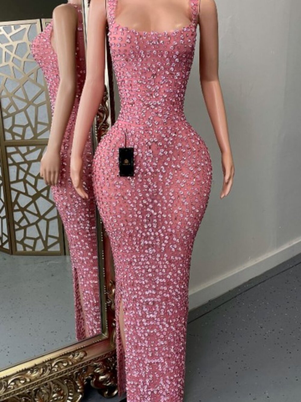 Sade Pink Diamente Dress $200 - Worn Once